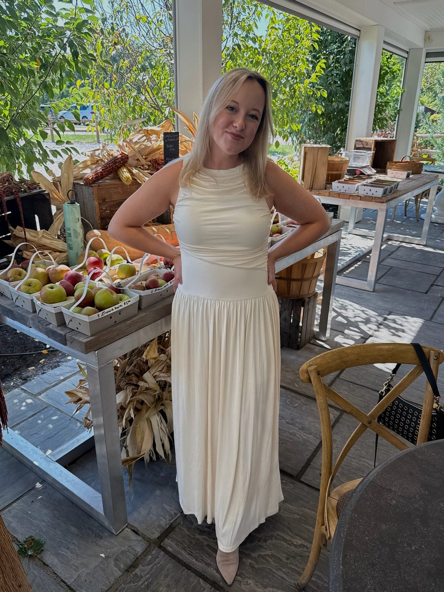 The High Noon Hourglass Sleeveless Maxi Dress - Allora