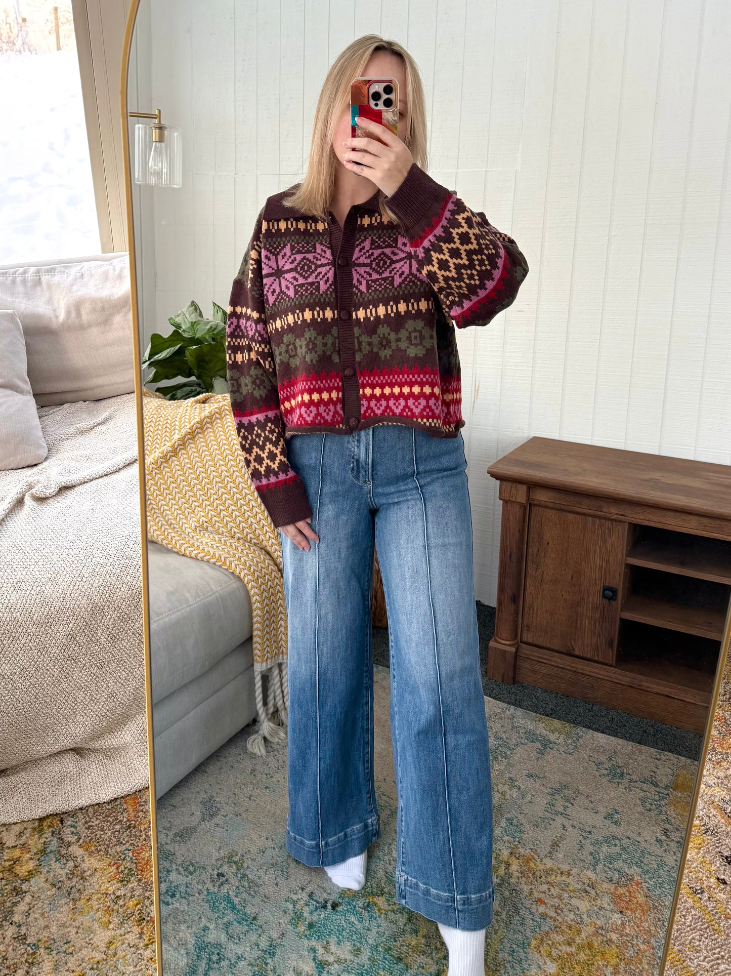 The Wayfarer Pintuck Wide Leg Jeans