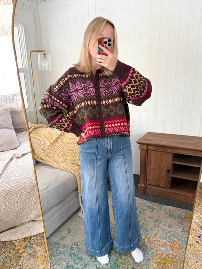 The Wayfarer Pintuck Wide Leg Jeans