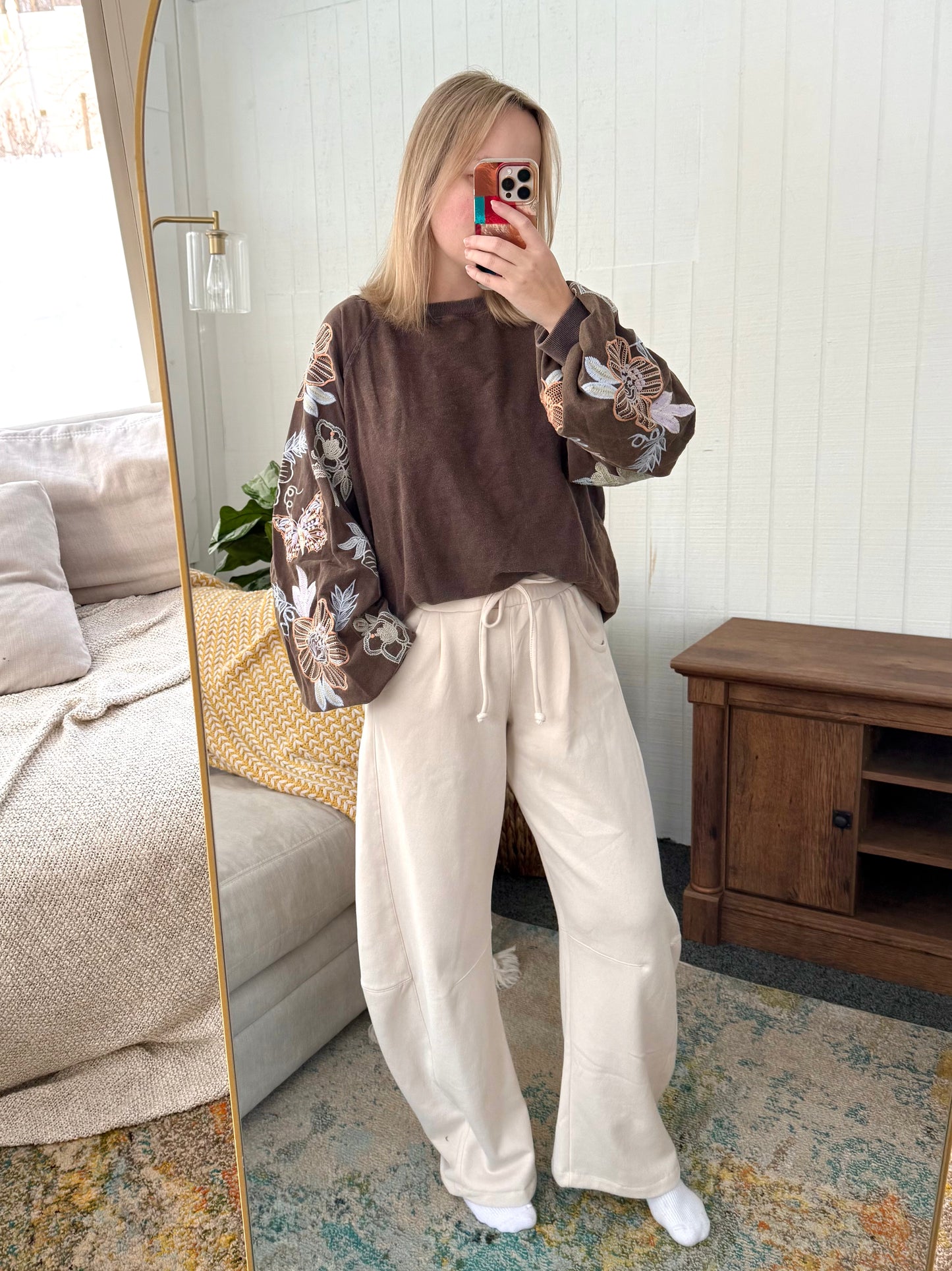 The Daydream Fleece Barrel Leg Sweatpants