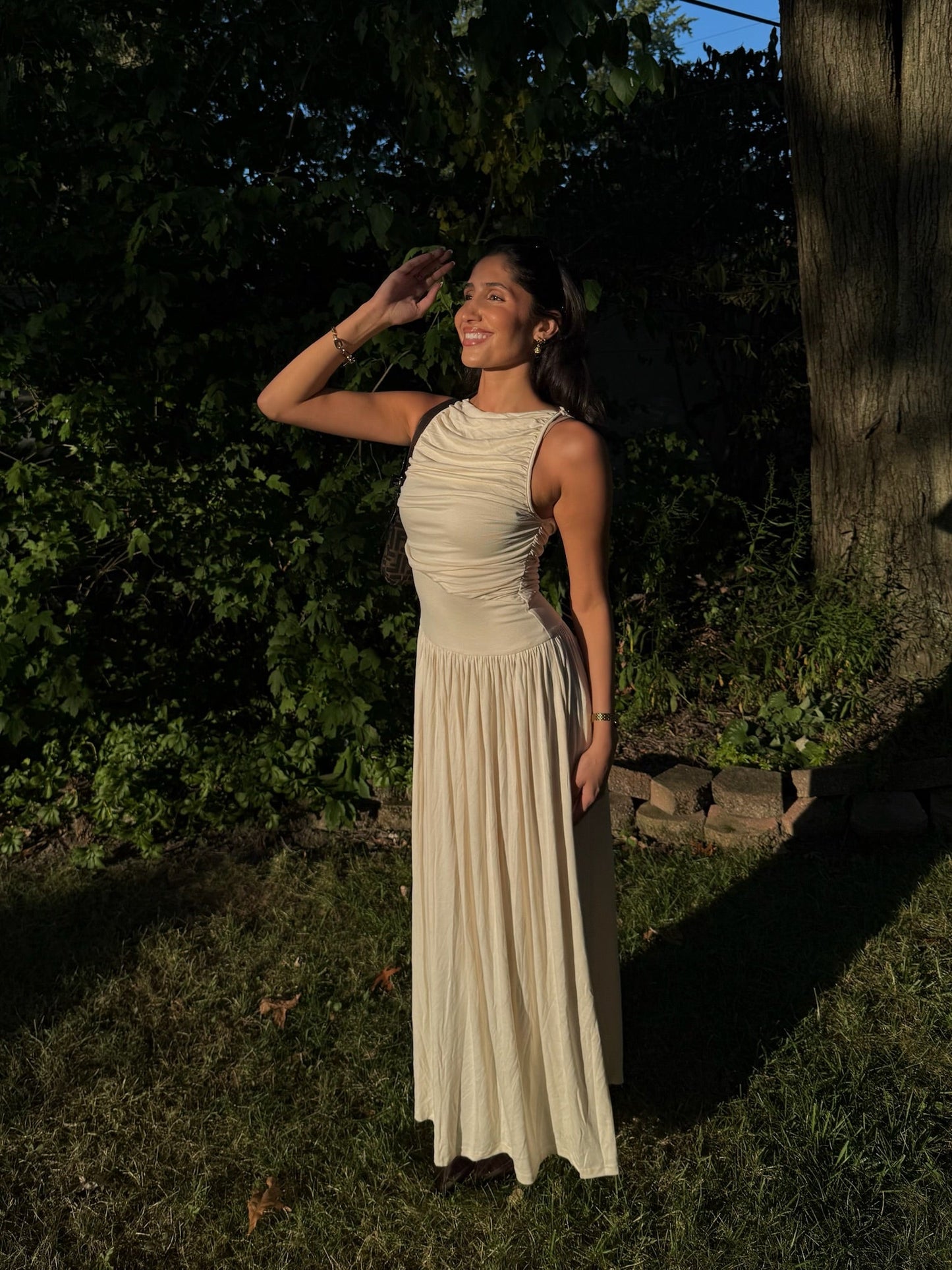 The High Noon Hourglass Sleeveless Maxi Dress - Allora