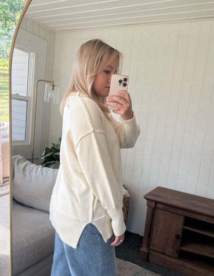 The On The Road Again Perfectly Oversized Crewneck - Allora