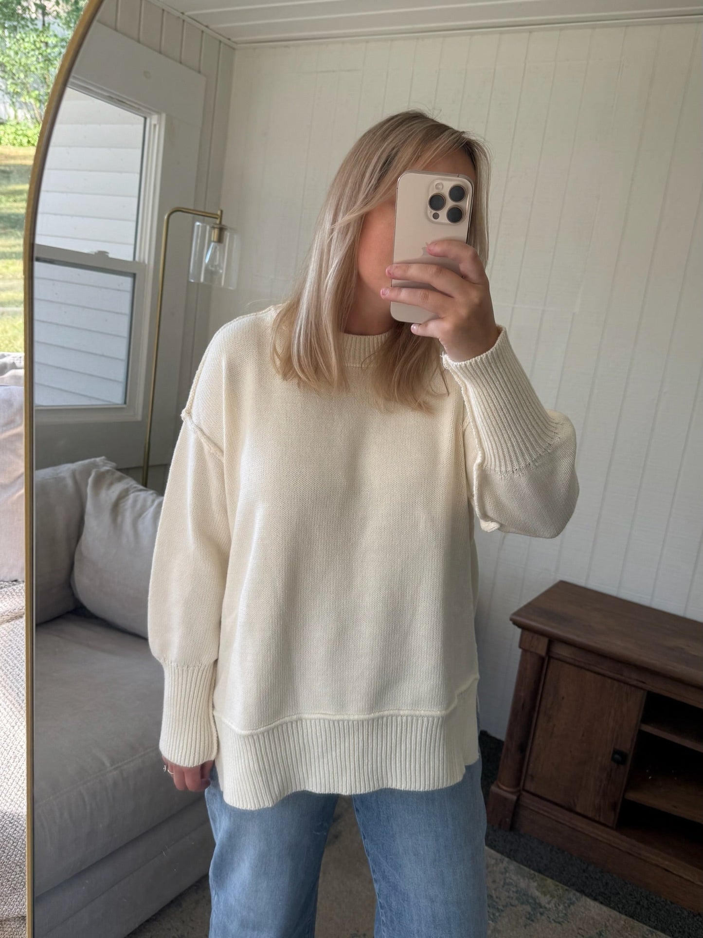 The On The Road Again Perfectly Oversized Crewneck - Allora